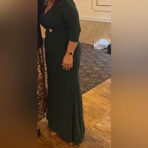 Elegant Green Evening Dress